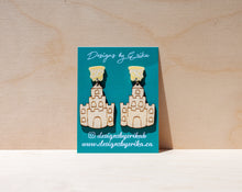 Load image into Gallery viewer, 2 Tier Sandcastle Earrings