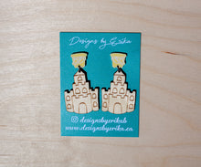 Load image into Gallery viewer, 2 Tier Sandcastle Earrings