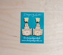 Load image into Gallery viewer, 2 Tier Sandcastle Earrings