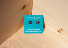 Load image into Gallery viewer, Wooden Heart Studs