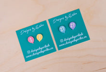 Load image into Gallery viewer, Birthday Balloon Studs