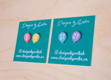 Load image into Gallery viewer, Birthday Balloon Studs