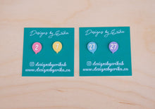 Load image into Gallery viewer, Birthday Balloon Studs