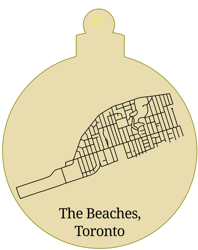 The Beaches Toronto Ornament