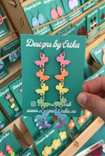 Load image into Gallery viewer, 6 Tier Rainbow Butterfly Dangles