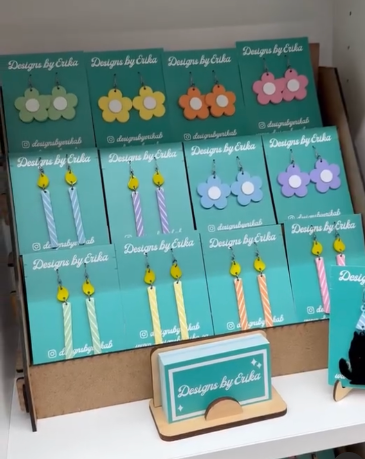 Rainbow Daisy Dangles