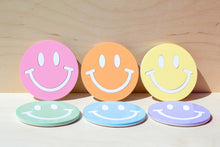 Load image into Gallery viewer, Pastel Smiley Face Coasters