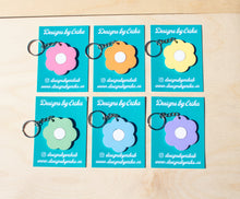 Load image into Gallery viewer, Pastel Daisy Keychain