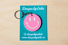 Load image into Gallery viewer, Pastel Smiley Face Keychain