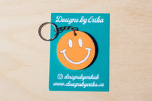 Load image into Gallery viewer, Pastel Smiley Face Keychain