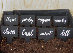 Herb Plant Stakes - Set of 8