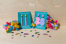 Load image into Gallery viewer, 2 Tier birthday candle studs