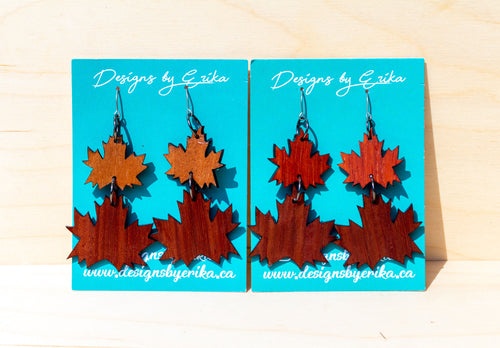 2 Tier Maple Leaf Dangles