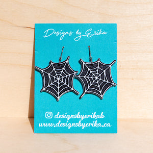 2 Tier Spiderweb Earrings