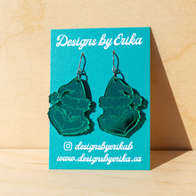 Load image into Gallery viewer, Green &amp; Mean Earrings