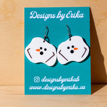 Load image into Gallery viewer, Melting Snowman Earrings