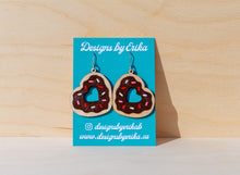 Load image into Gallery viewer, Heart Donut Dangles