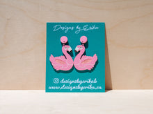 Load image into Gallery viewer, Flamingo Floaty Studs