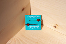 Load image into Gallery viewer, Set of 2 Heart Bobby Pins