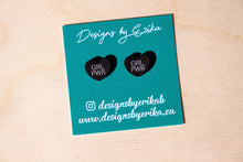Load image into Gallery viewer, GRL PWR Heart Studs